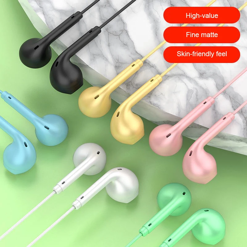 

In-ear Bass Stereo Earphone Colorful Wired Sport Headphones 3.5mm Colorful Headset Earbud for iPhone Samsung Xiaomi Huawei Phone