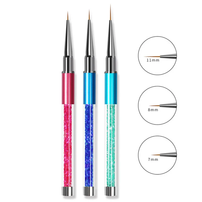 Многоразмерная ручка для рисования ногтей УФ-Гелевая Кисть акриловая кисть