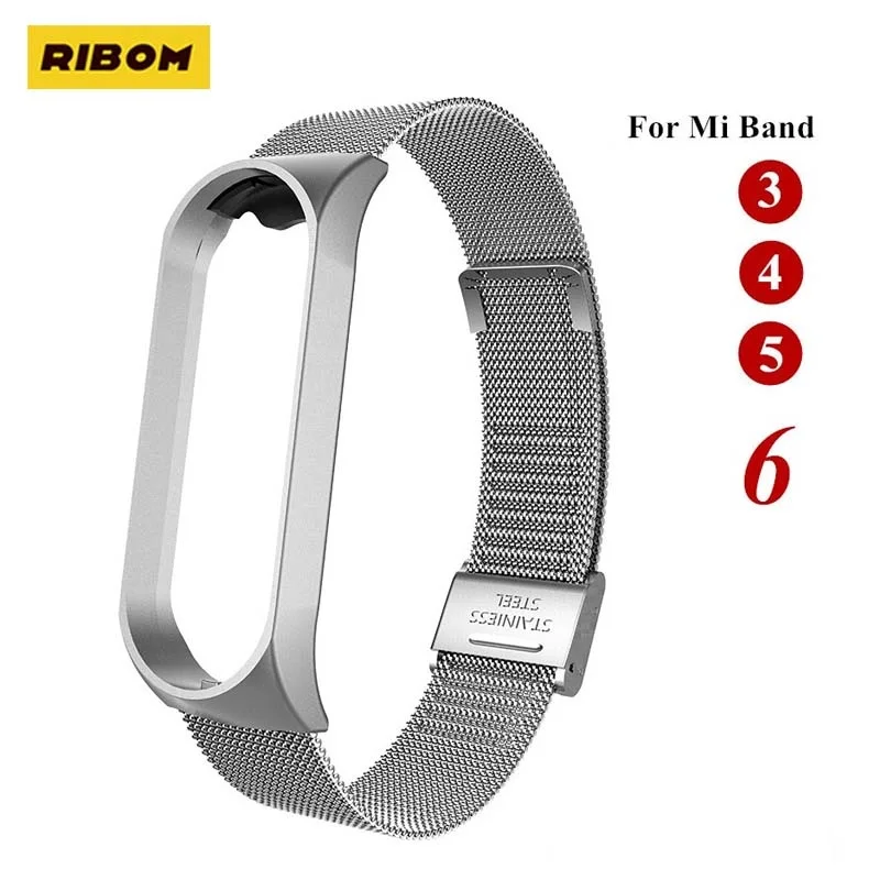

Браслет металлический для Xiaomi Mi Band 6 4 3 5, браслет из нержавеющей стали без винтов для Mi Band 3 4 5 6
