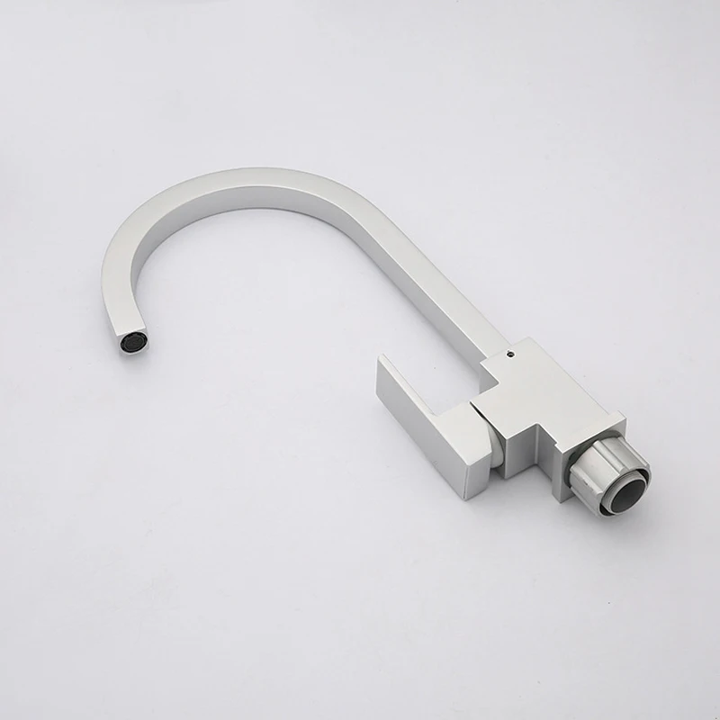 Латунь матовый Никель 3 Way Кухня раковина кран смеситель для кухни одной с