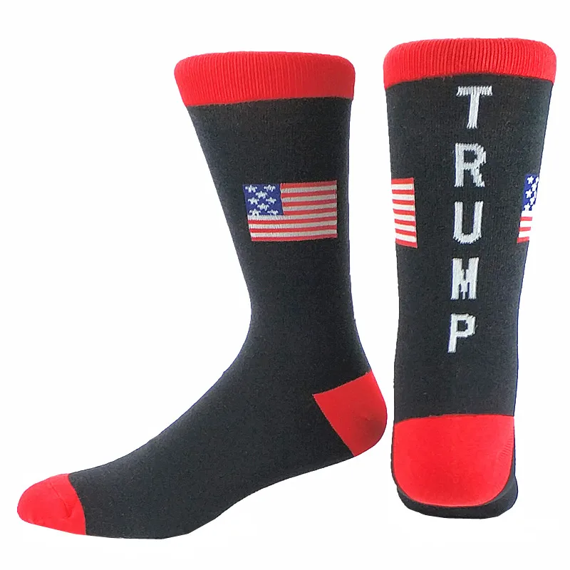 

Men Happy Funny USA Flag Trump Cotton Socks