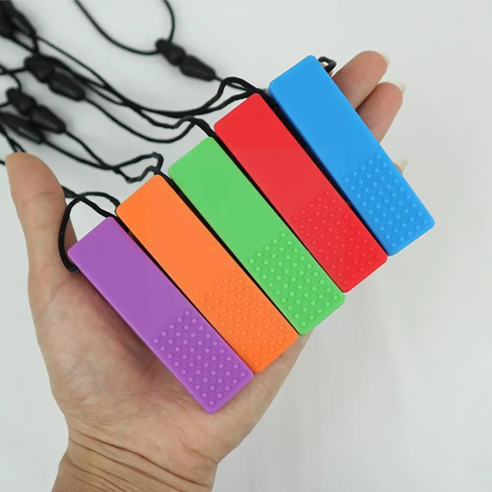 

Водонепроницаемый детский Прорезыватель для зубов, игрушки из пищевого силикона, подарок для ухода за зубами, кулон с жевательной сенсорно...