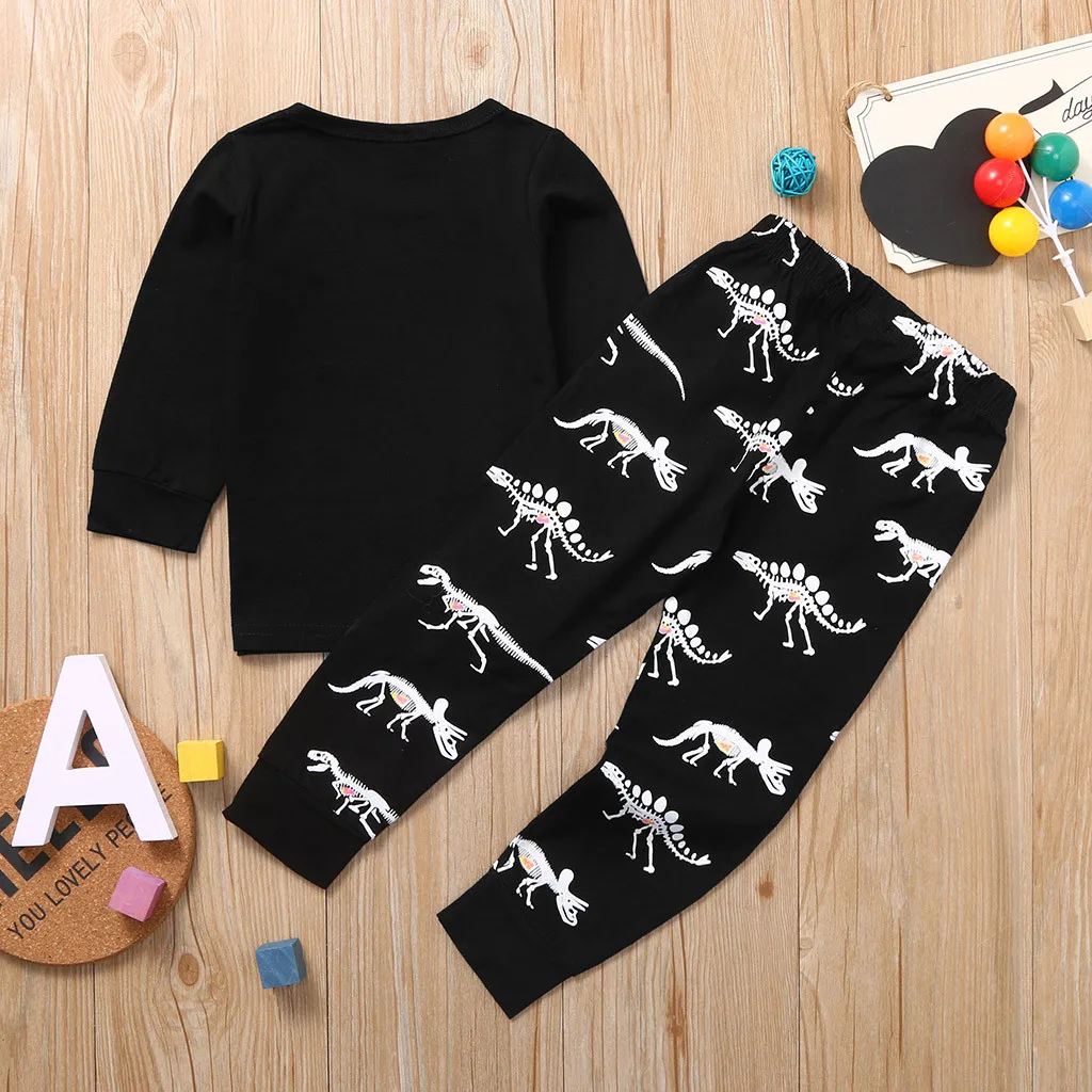 Одежда для маленьких мальчиков детская футболка с динозавром из мультфильма топ