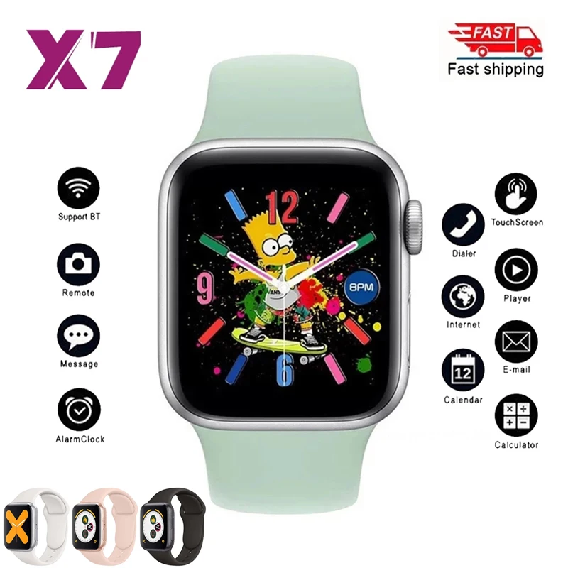 

2021 X7 Smart Watch Series 7 Men Bluetooth Call Smartwatches Fitness Heart Rate Tracker For Android IOS For Apple Xiaomi Watch