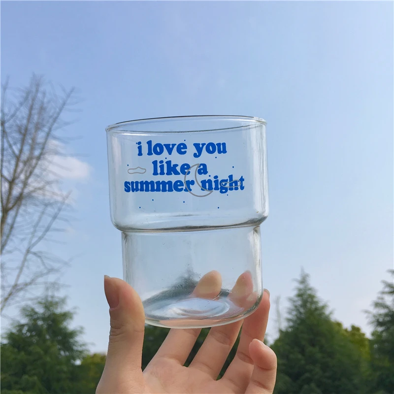 Термостойкая кофейная кружка в Корейском стиле i love you like a summer бытовая для