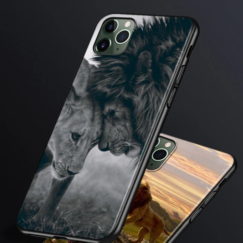 The Lion King Animal Silicone Cover For Apple IPhone 13 12 Mini 11 Pro XS MAX XR X 8 7 6 6S Plus SE Phone Case Coque