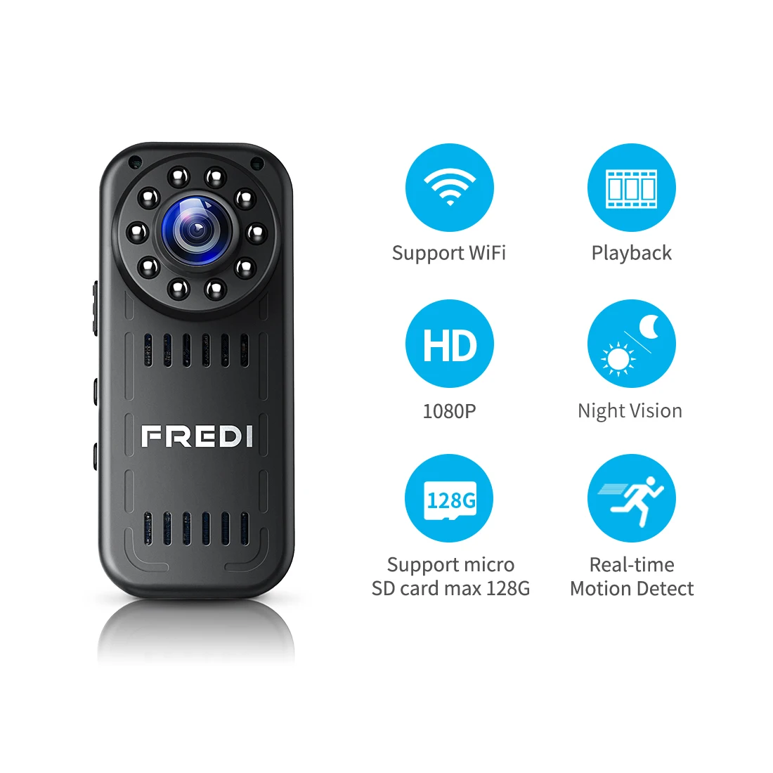 FREDI мини ip камера 2.0MP 1080P HD P2P инфракрасная ночного видения беспроводная наружная
