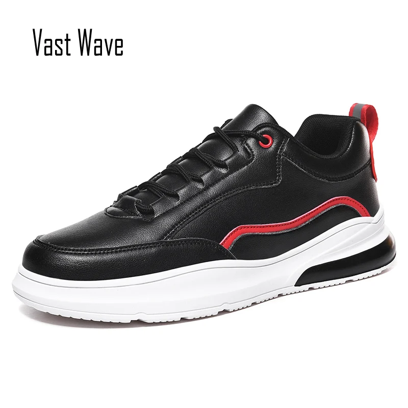 VastWave/Мужские Блестящие Кроссовки из микрофибры на плоской подошве со шнуровкой