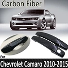 Черное углеродное волокно для Chevrolet Camaro 2010 2011 2012 2013 2014 2015 Крышка дверной ручки Наклейка украшения автомобильные аксессуары