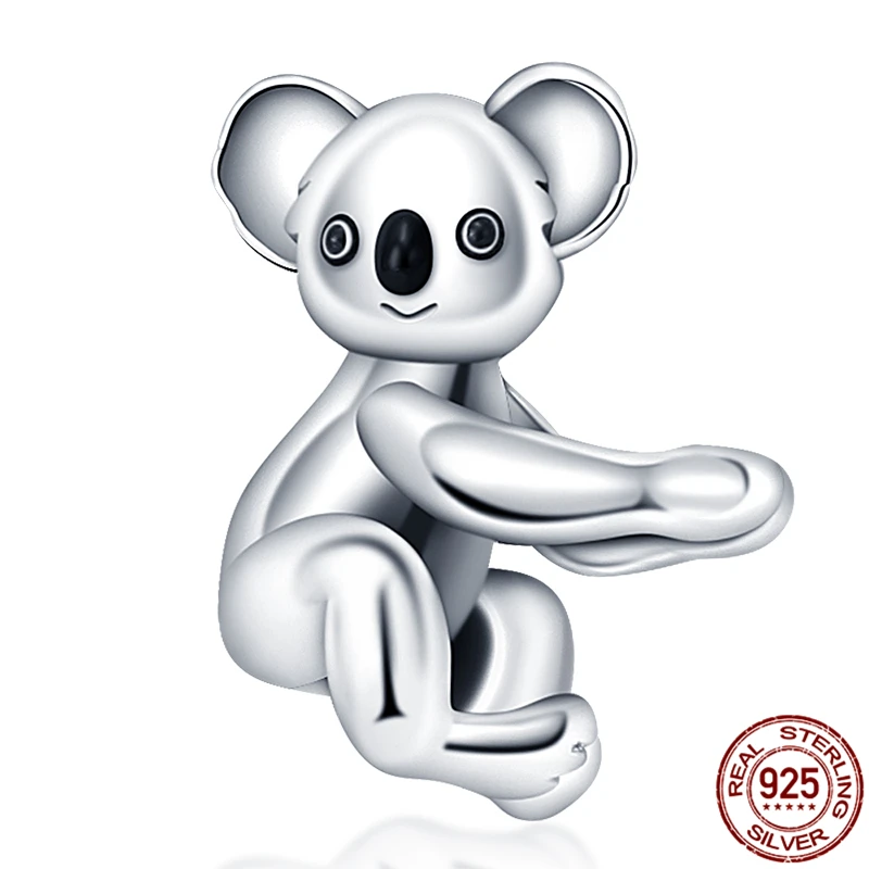 

Новинка 2021, подвески plata of ley 925, маленький медведь, бусины, подходят для оригинальных браслетов Pandora для женщин, DIY ювелирные изделия