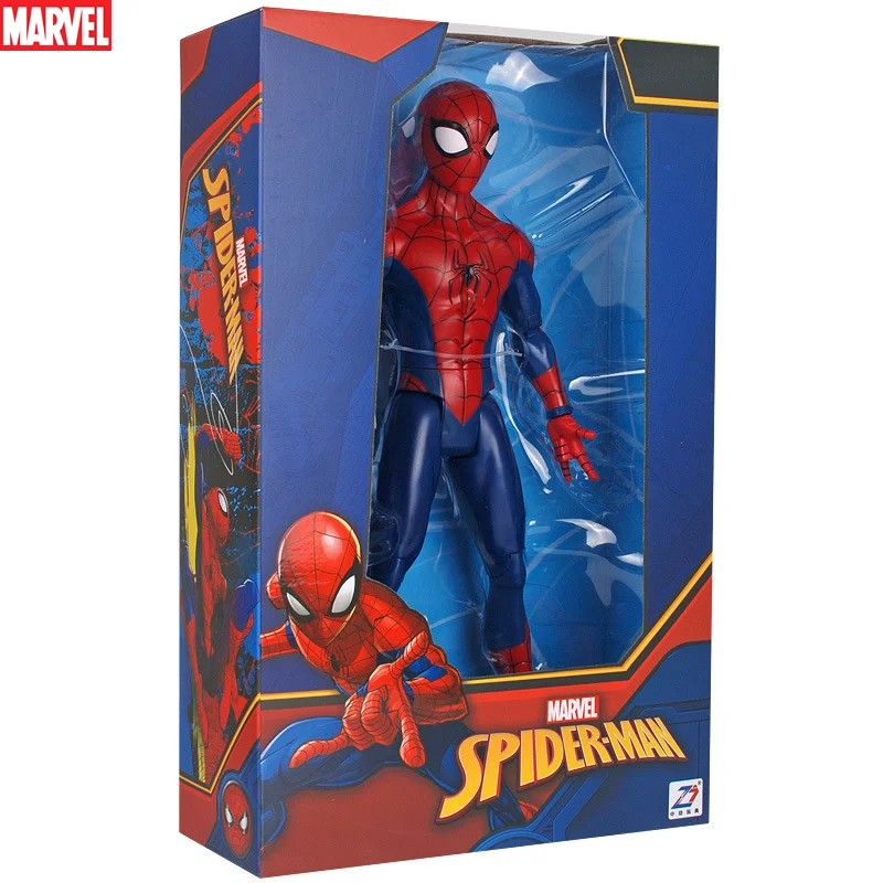 

Anime Marvel Avengers Classic Spider-Man Hulk PVC Boxed Figure 14-inch Simple Moveable Toy Gift for Friends or Children