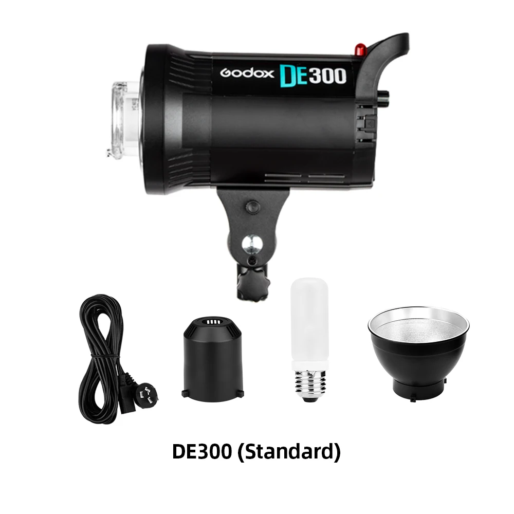 Godox DE300 300W Strobe Photo Studio Flash Light Lamp 300Watts for Portrait Fashion Wedding art Photography | Электроника