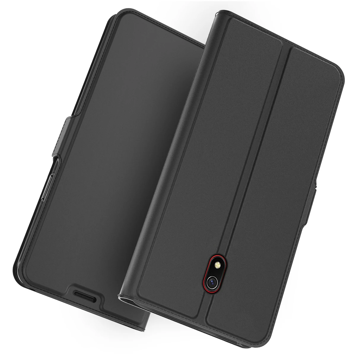 Чехол для Xiaomi Redmi 8A деловой кожаный флип чехол с подставкой противоударный