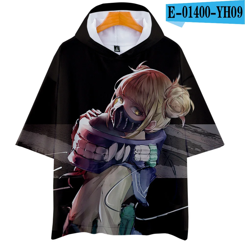 

My Hero Academia hoodies Short Sleeve T Shirt Women Men Izuku Midoriya Shouto Todoroki GraphicTees Cosplay boy/girls tops 3D