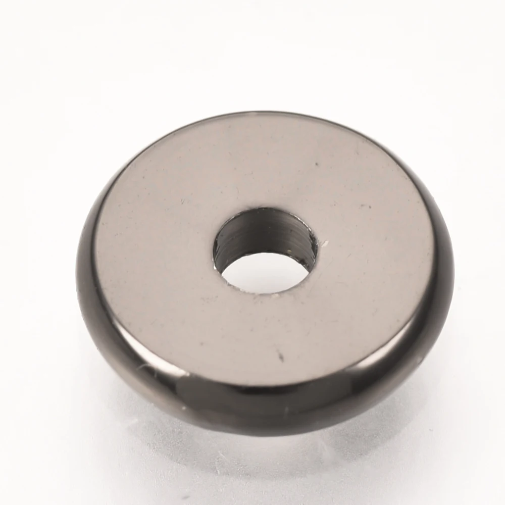 

50 pc Brass Spacer Beads Disc Gunmetal 4mm