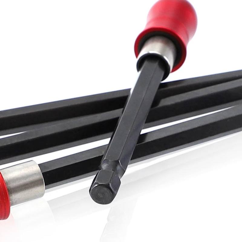 

5Pcs 1/4 inch netic Bit Holder 60-300mm Screwdriver Drill Bit Holder Hex Shank netic Bit Extension for Screw Bit