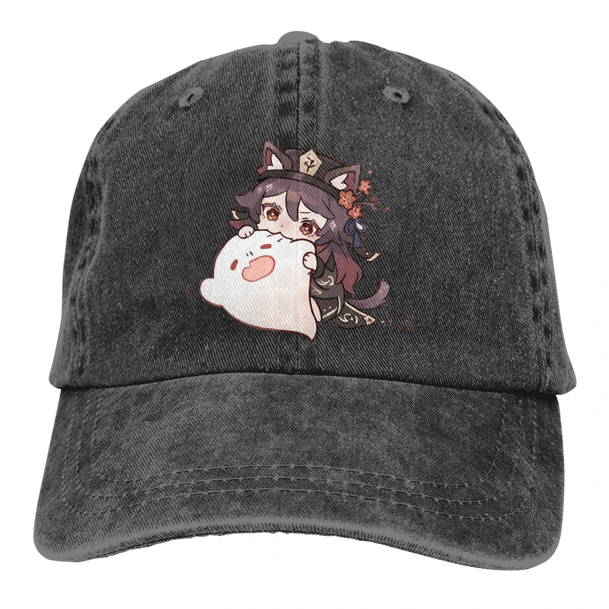 

Hu Tao Baseball Cap Men Hats Women Visor Protection Snapback Genshin Impact Game Paimon Caps