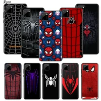 marvel spiderman logo for oppo realme 5 5s 5i 6 6s 6i 7 7i 8 8i narzo 10 20 30 q3 q3i pro 5g global black phone case