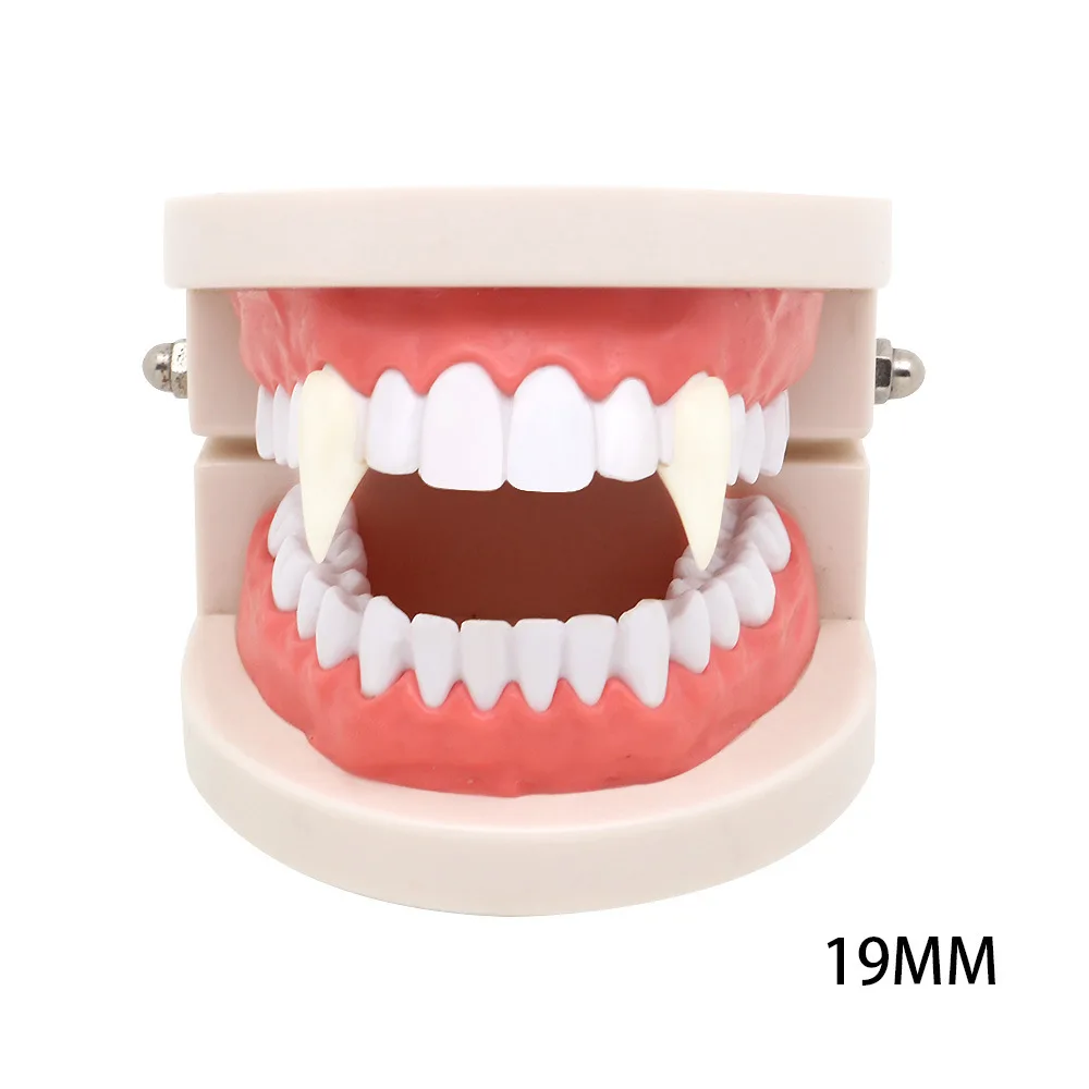 

4 size Halloween vampire teeth canine teeth dentures props zombie dentures small tiger teeth teether tweezers Halloween costume