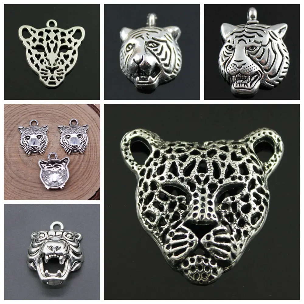 

Charms for Jewelry Making Findings Handmade DIY Craft Animal Head Charms