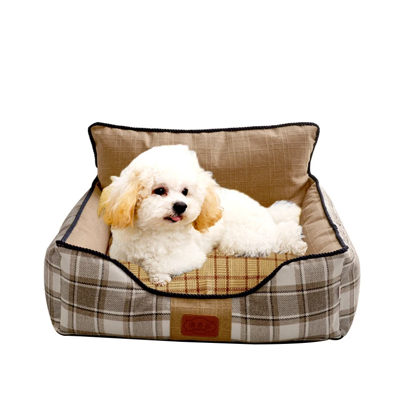 

Pets Bingo Dog Bed Washable Summer Kennel Moisture-proof Cat Sleeping Mat Breathable Non-slip Kitten Cushion Pet Accessories