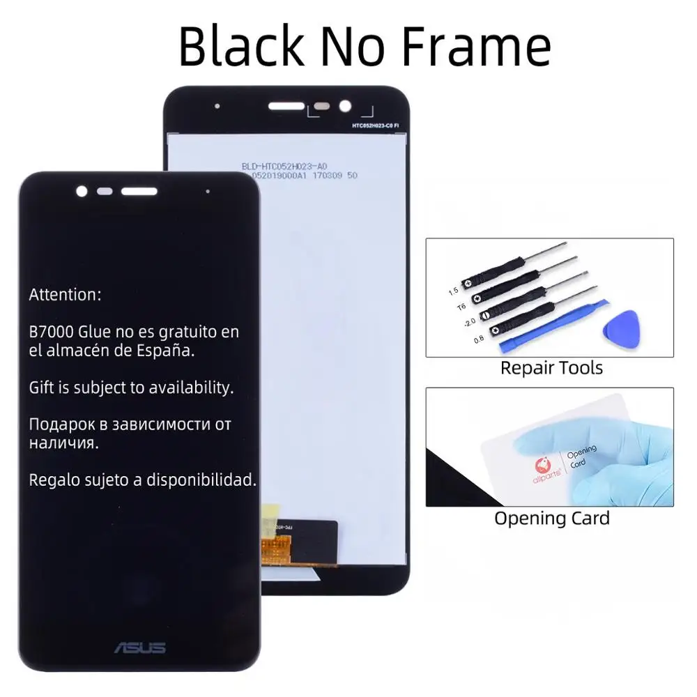 Black No Frame Дисплей для ASUS Zenfone 3 Max ZC520TL ЖК-дисплей сенсорный экран с рамкой для ASUS ZC520TL X008D Замена дисплея - Цвет: Black No Frame