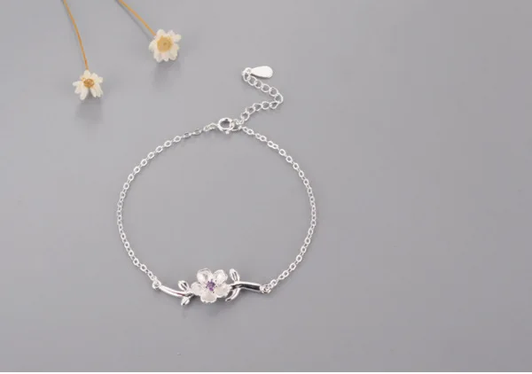 

fashion fresh cherry blossom zircon bracelet