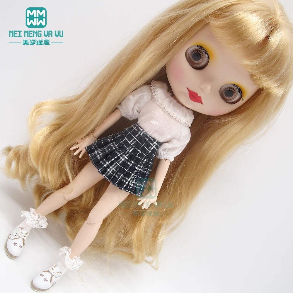 1 шт. Одежда для кукол Blyth модные рубашки футболки плиссированные юбки рубашка Azone