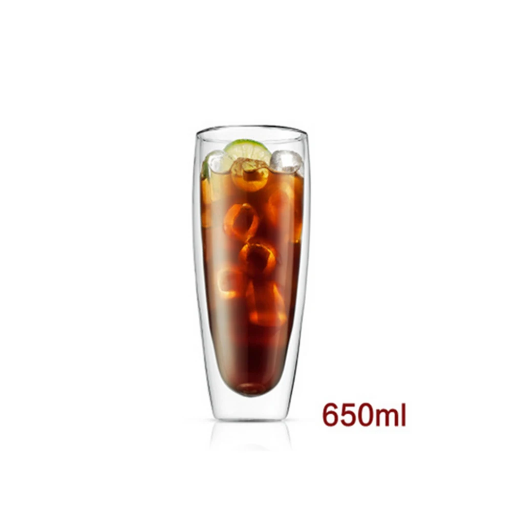 Термостойкая стеклянная чашка для чая с двойными стенками 1 шт. чашки пива