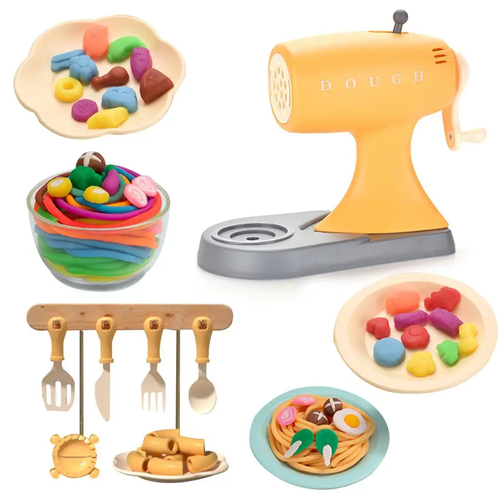 

Children's Play House Kitchen Simulation Noodle Machine Toy Simulation Kitchen Noodle Maker Toys Cooking Play House Toy Gift