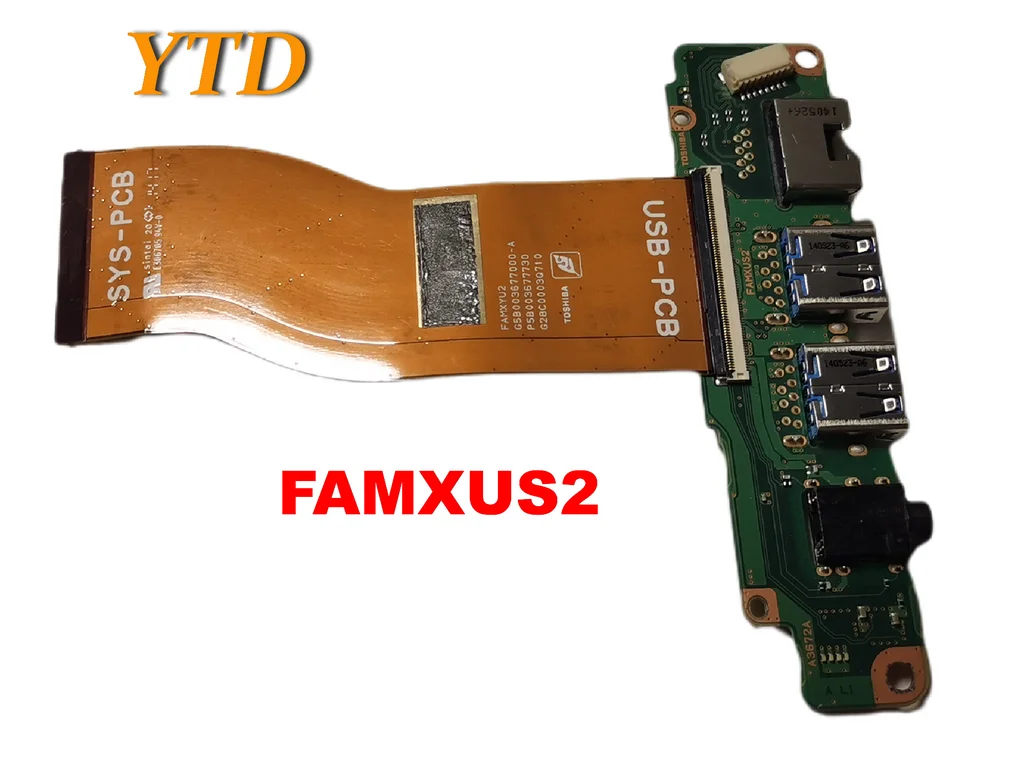 

Original for Toshiba Tecra Z40 Z40-A Series Audio Jack Board Ethernet USB wCables FAMXUS2 tested good free shipping