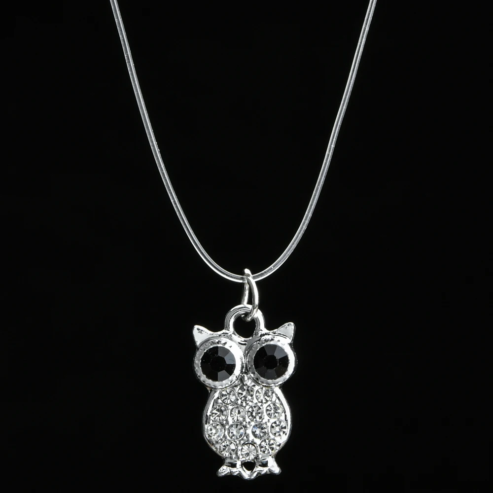 Женское прозрачное Ожерелье Древо жизни с цирконом подвеска Сова злой глаз