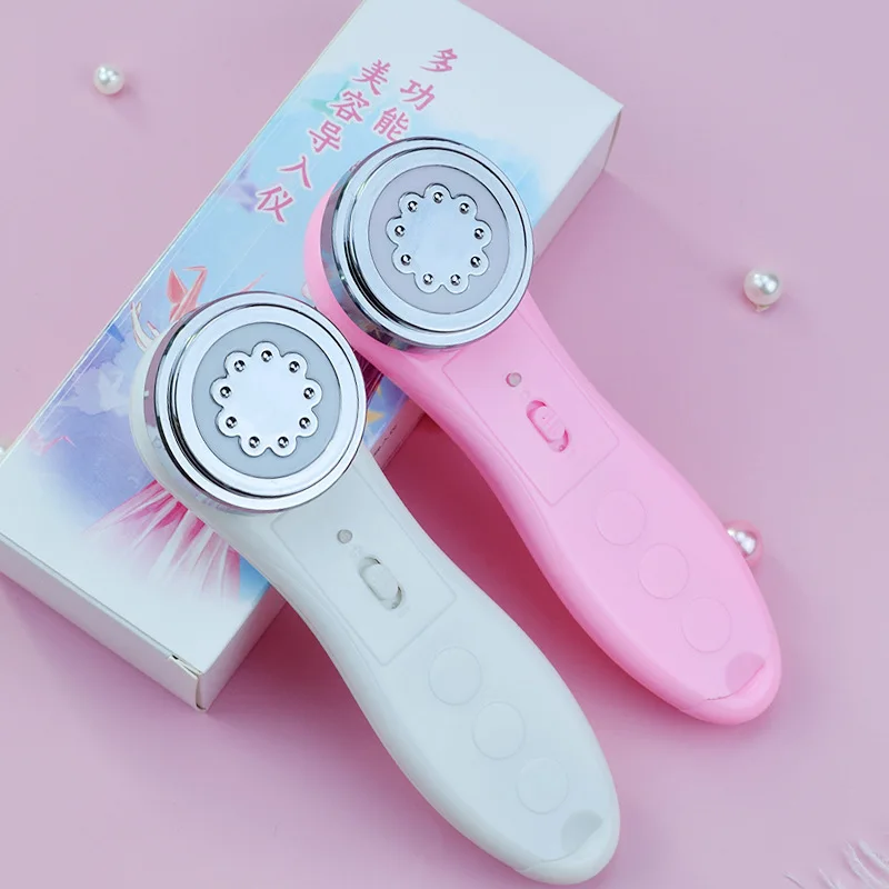 

Electric Facial Vibration Massage Cleansing Machine Portable Ion Import Beauty Instrument ultrasonic Ion export Face Cleaning