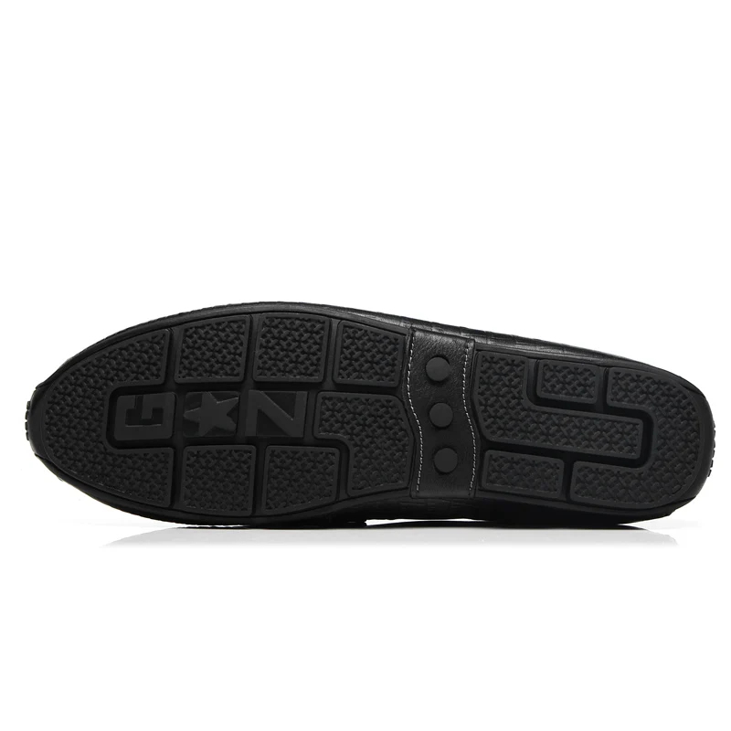FIXSYS Genuine Leather Men Boat Shoes crocodile pattern Penny Loafers Breathable soft moccasins High Quality Man Casual | Обувь