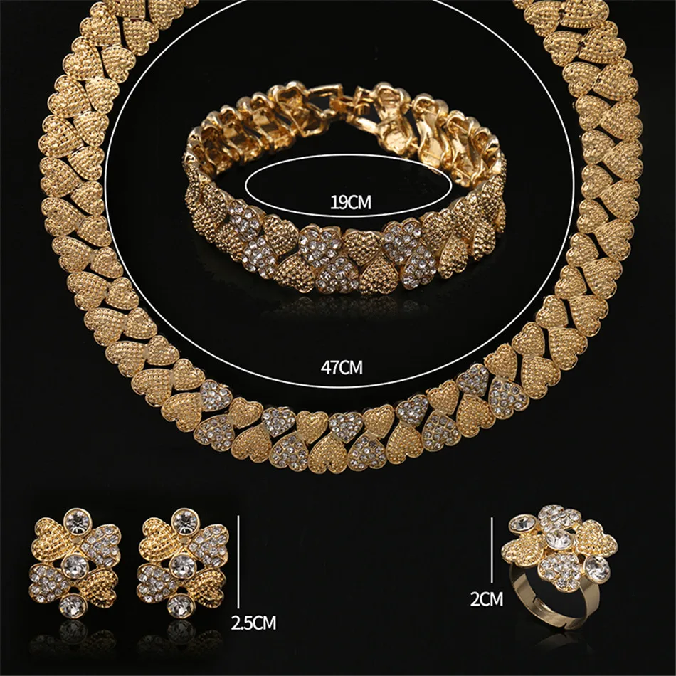 

Fani Fashion African Beads Jewelry Set Wholesale Joyera 2020 Dubai Gold designer Jewelry Set nigerian woman Costume jewelry set