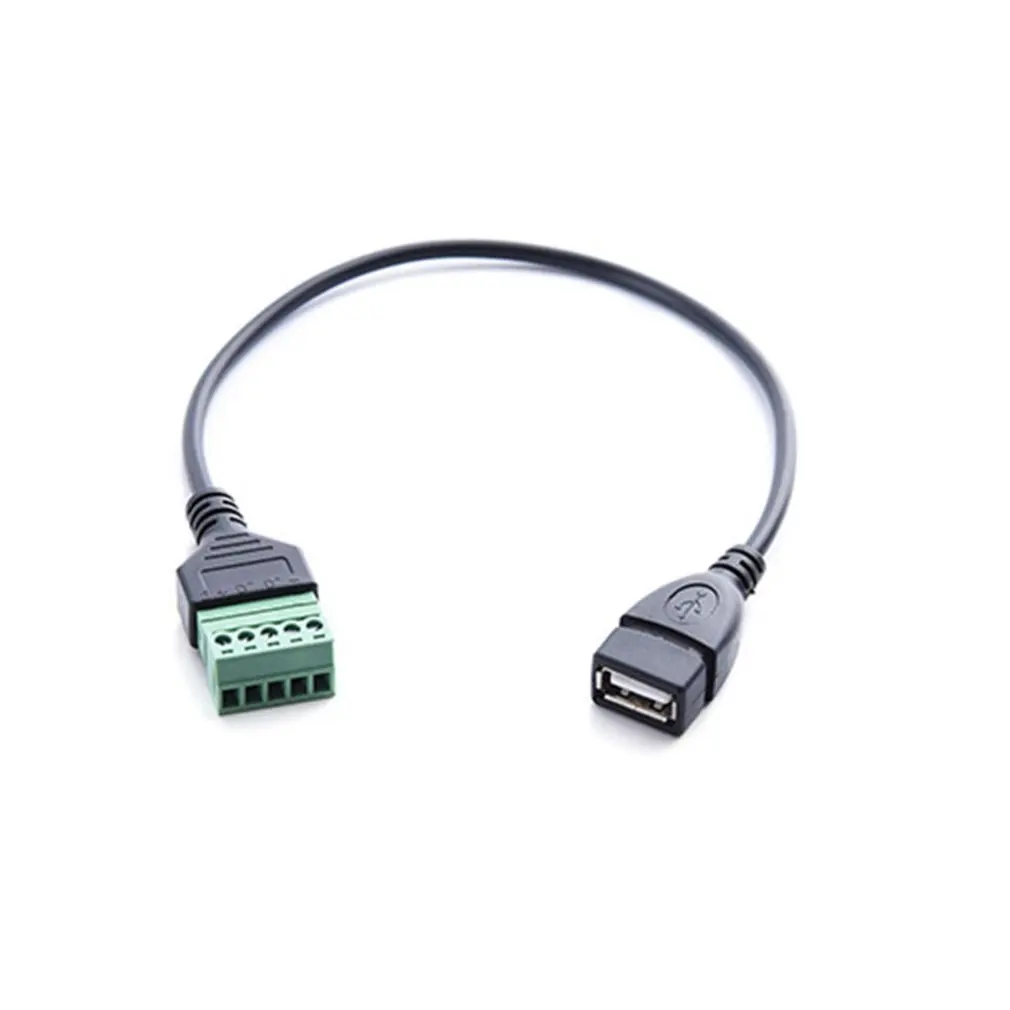1 шт. 1FT Micro USB 5 контактный 2 0 штекер на винт с защитой терминал без пайки адаптер