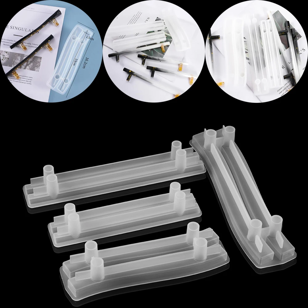 

Силиконовые Формочки с ручкой-поддоном для фруктов, изгибающаяся ручка, украшение, хрустальные эпоксидная смола, форма «сделай сам», УФ сил...