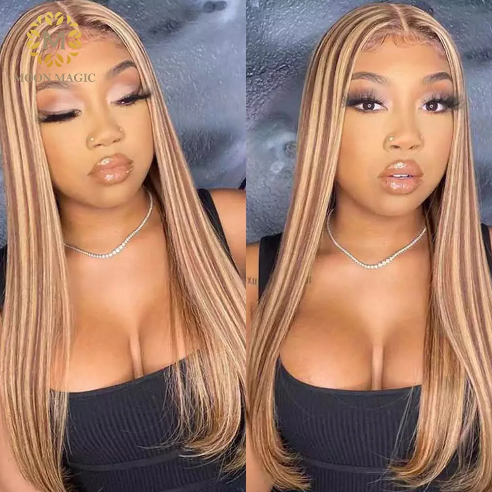 Парики на прозрачной сетке светлые парики с эффектом омбре из человеческих волос