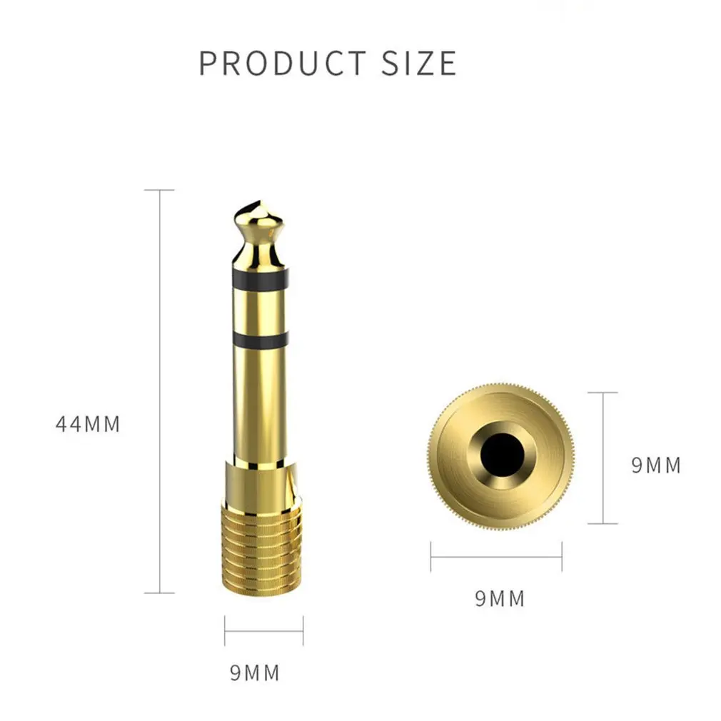 

5PCS/SET Jack 6.35mm 1/4" Male To 3.5mm Female Audio Converter 6.35 male to 3.5 female Stereo Headphone Jack Socket Adapter