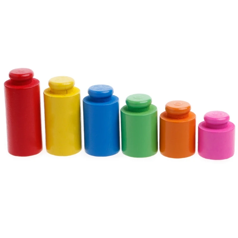 Весы Монтессори для раннего развития детей Веселая игра баланса деревянная