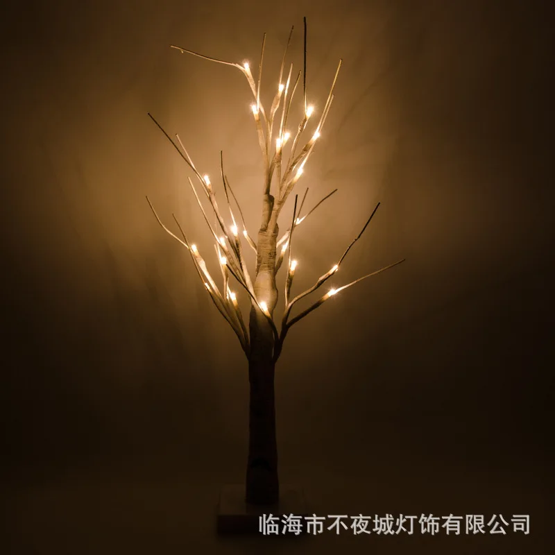 Светодиодный аккумулятор Модель 0 6 м серебристая береза для спальни гостиной