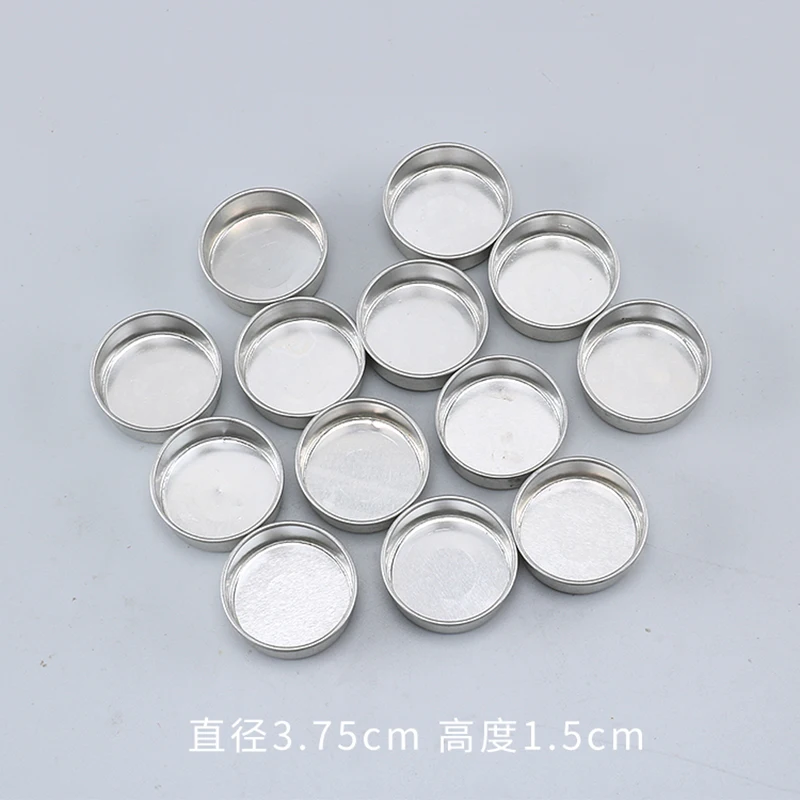 Ручное изготовление 10 шт./лот DIY tealight металлические банки для изготовления свечей