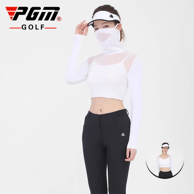Гольф солнцезащитный джемпер для женщин стрейч ледяной шелк дышащее нижнее