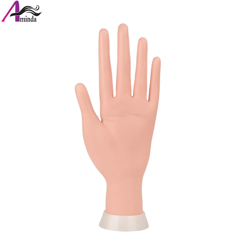 1Pc Flexible Plastic Mannequin Hand For Display Multi-function Soft Hand Mannequin For Gloves Jewelry Finger Covers Nails Show