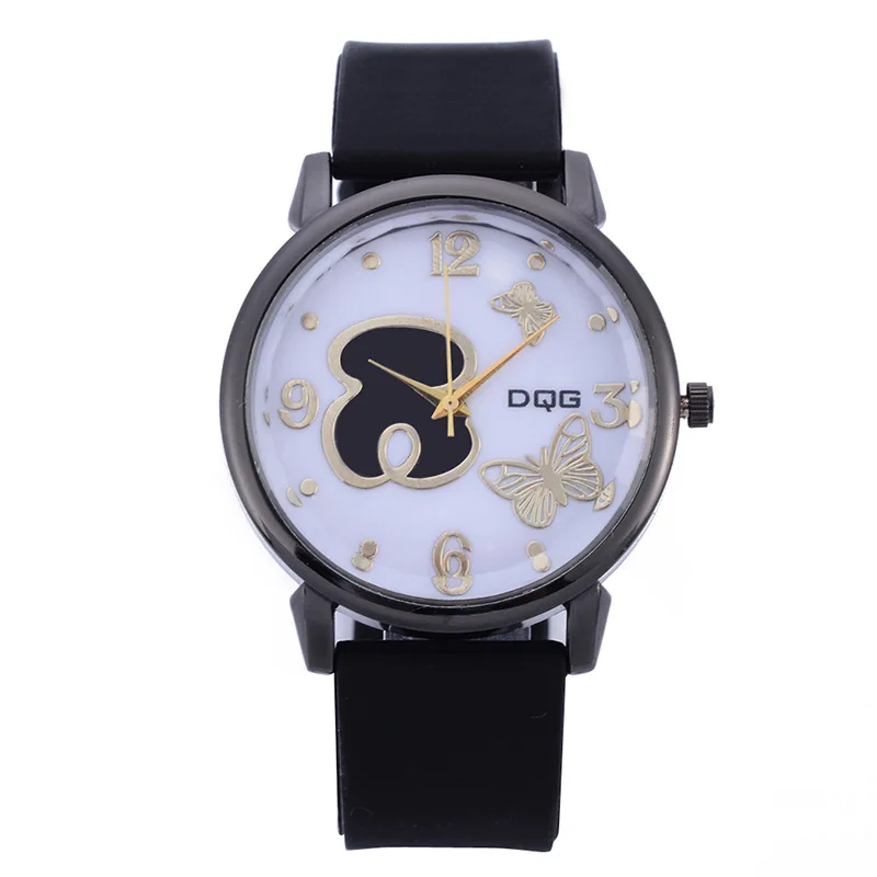 

Brand Watch New Fashion Black Leather Women Men Sports Watch Bear Alloy Boutique Series Quartz Watch reloj mujer Montre femme
