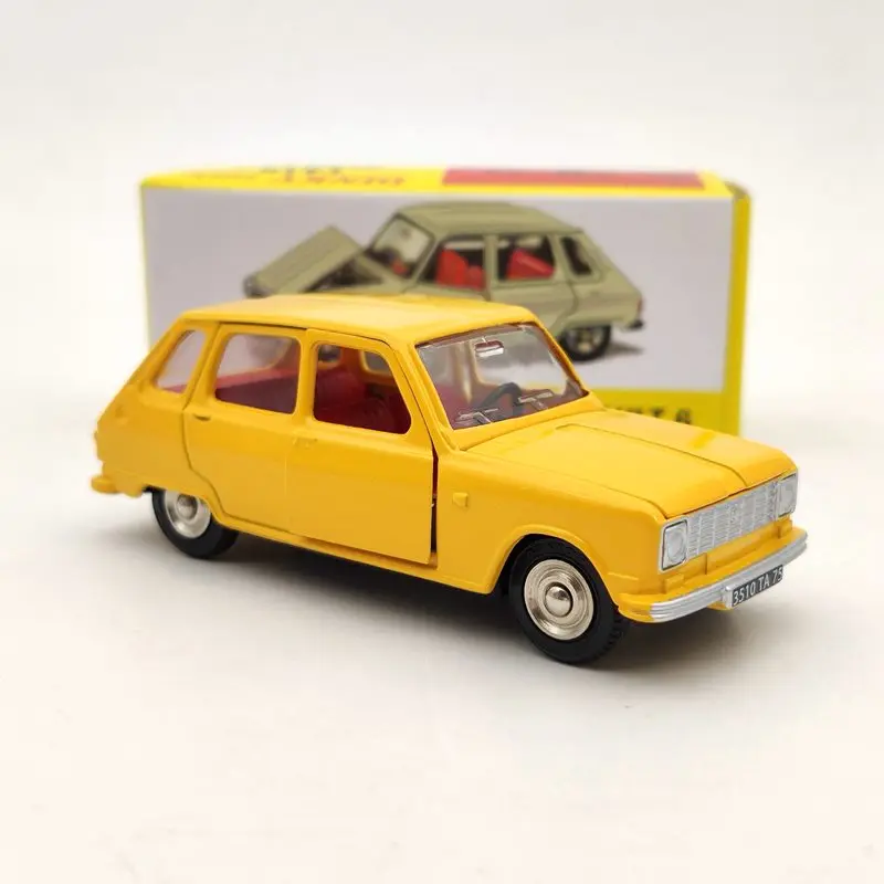 Атлас 1/43 Dinky Toys 1416 для Renault 6 коллекционные ЖЕЛТЫЕ модели автомобилей| |