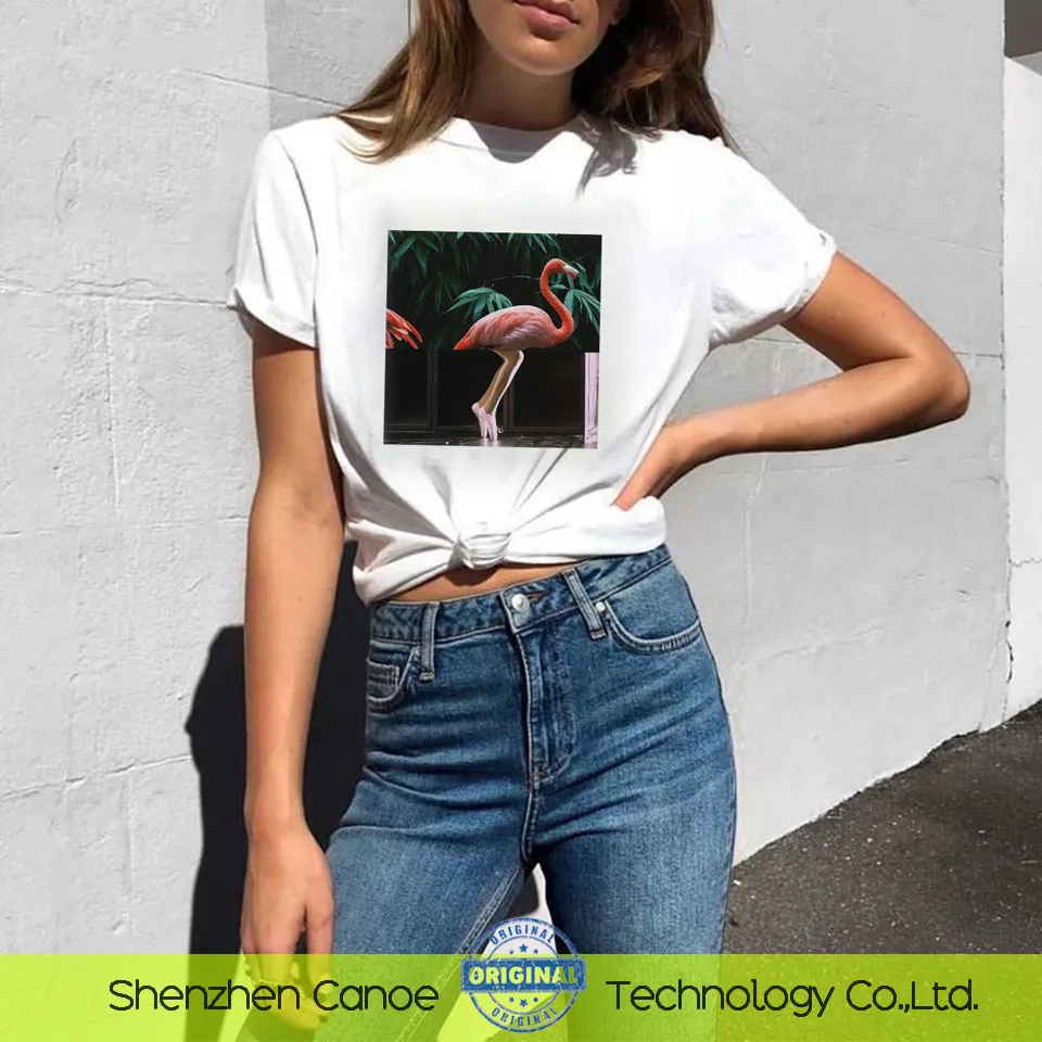 Женская футболка с короткими рукавами забавным принтом большие размеры