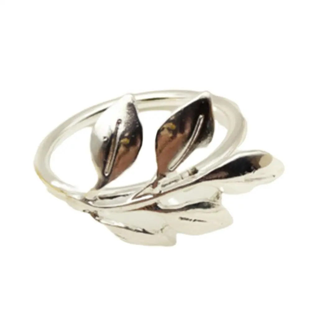 

HOT SALES!!! Leaves Napkin Ring Holder Metal Buckle Wedding Birthday Home Party Decoration