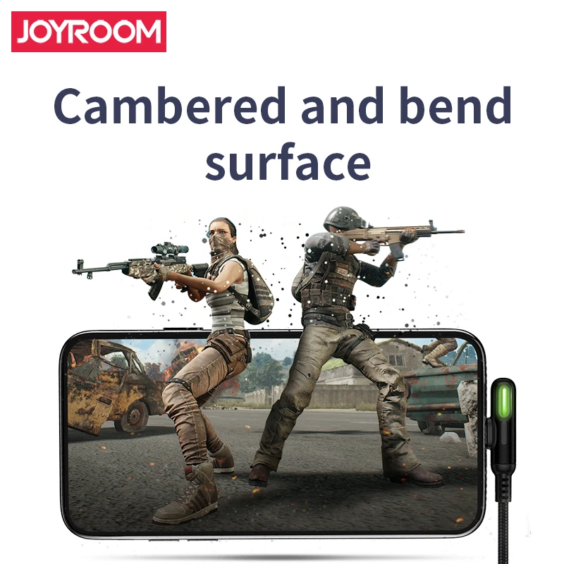 Joyroom Micro Usb type C USB 90 Dergee type C кабель светодиодный провод для быстрой зарядки для samsung Galaxy huawei Xiaomi зарядное устройство для передачи данных