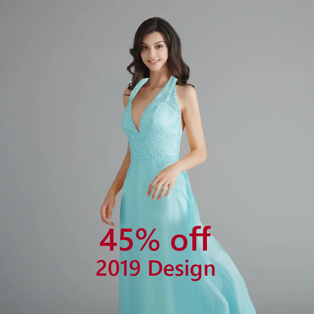 Женское шифоновое платье для подружки невесты Beauty Emily кружевное с V-образным